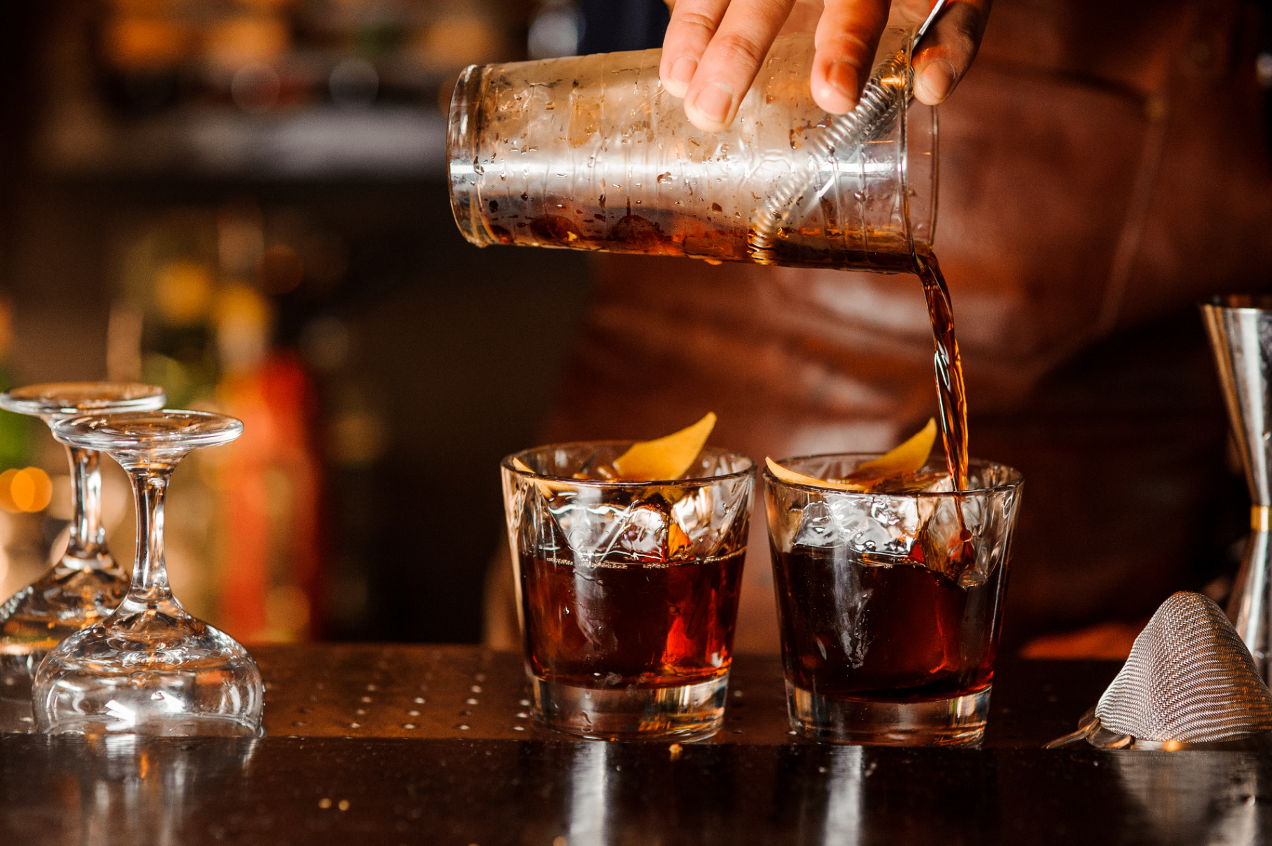 Three full bars. One full liquor license.