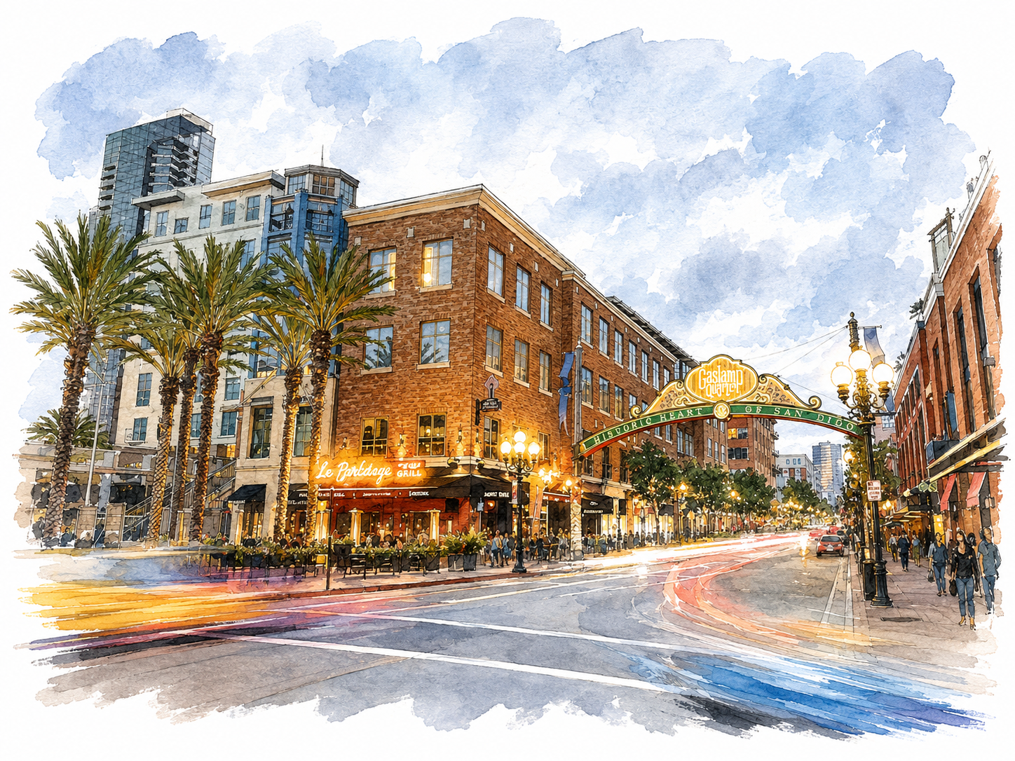 Interior of Gaslamp Space, an 11,000 sq ft historic event venue in downtown San Diego
